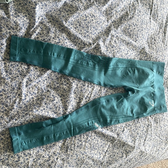 GymShark Leggings, full length, size XS, dusty blue color. - Picture 3 of 6